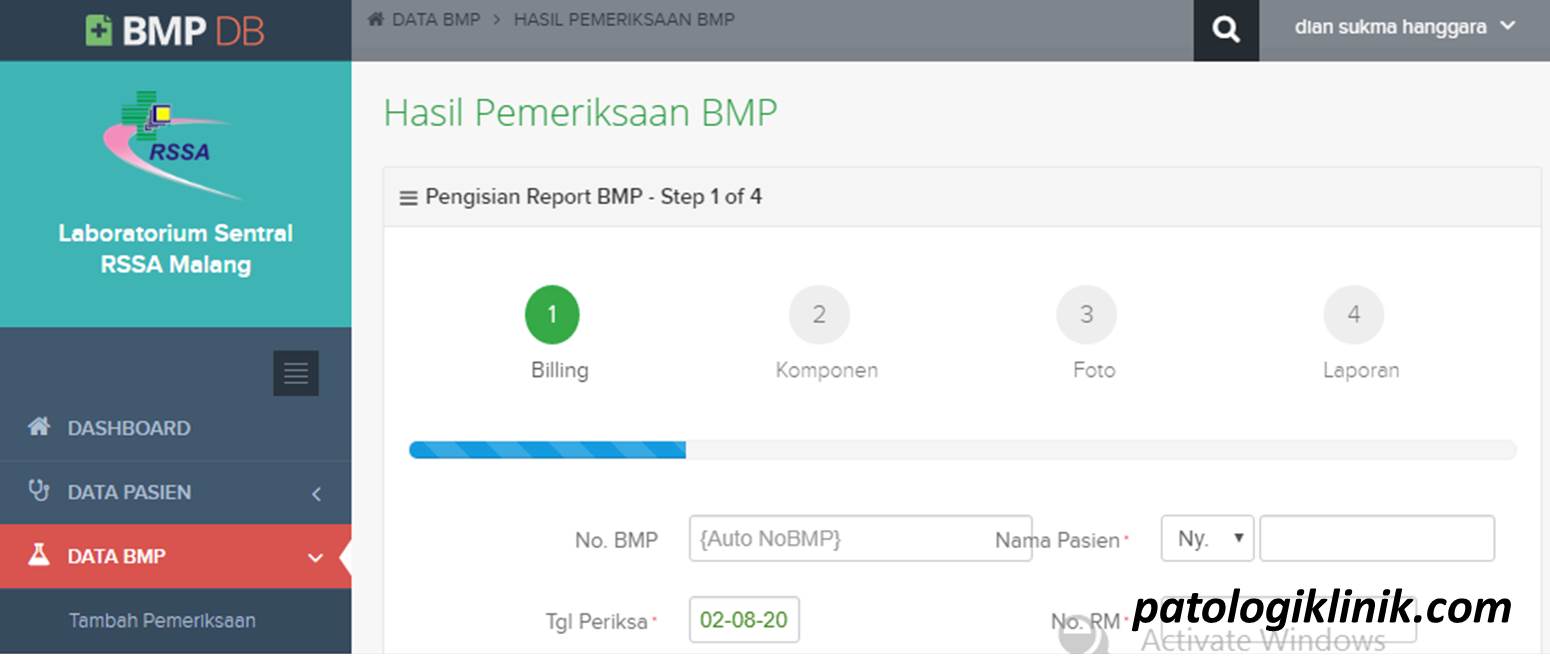 Database Pasien BMP